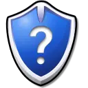 Blue Shield - question - No Background PNG
