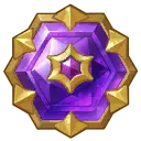 Purple Gold Hexagram - magic - Transparent Layer PNG