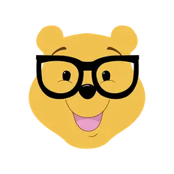 Winnie the Pooh - glasses - PNG Images