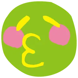 Green Smile Face - simple - High Resolution PNG