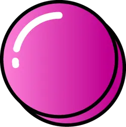 Pink Bubble - smooth - PNG