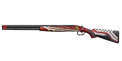 Red and White Rifle - red - PNG