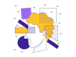 Abstract Human Head - modern design - No Background PNG