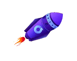 Purple Rocket - flying vehicle - Free Download PNG