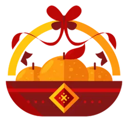 Fruit Basket - gift - High Resolution PNG