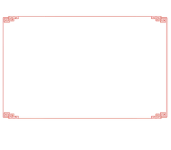 Red Border Decorative Pattern - red - Free PNG