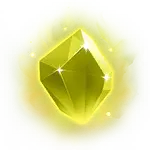 Yellow Crystal Gemstone - rare - PNG Images