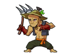 Farmer Warrior - hat - No Background PNG