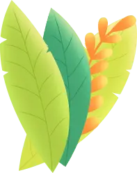 Colored Leaves - orange - Lossless PNG