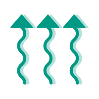 Green Arrow Wave Pattern - graphic design - Free Download PNG
