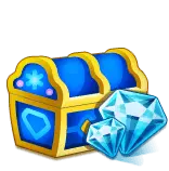 Treasure Chest - game props - diamonds - Free PNG