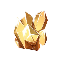 Gold Crystal - mineral - PNG