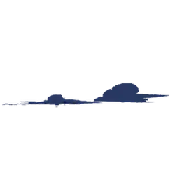 Clouds in the Night Sky - Transparent Background PNG