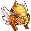 Gold Knight Helmet - helmet - No Background PNG