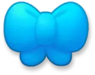 Bow Tie - hair accessory - blue - Lossless PNG