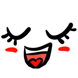 Smiling Face - heart - Transparent Background PNG