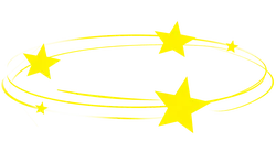 Yellow Stars - lines - Transparent Background PNG