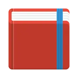Red Notebook - stationery - No Background PNG