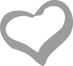 Heart Shape Pattern - gray - graphic - PNG Images