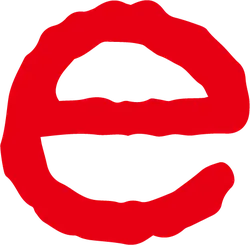 Red Letter E - design - PNG