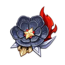 Flame Rose Badge - rose - PNG Images