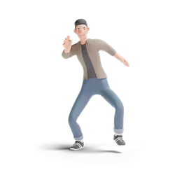 Cartoon Character with Hat - casual wear - Recommended PNG