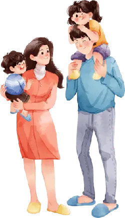 Family Scene - happiness - High Resolution PNG