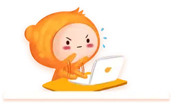 Little Orange Thinker - meme - Free Download PNG
