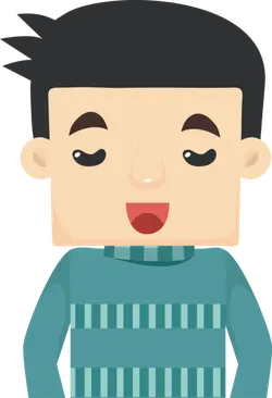 Cartoon Character with Smile - Designer's Pick PNG