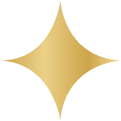 Gold Quadrilateral Star - gold - No Background PNG