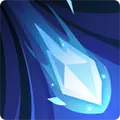 Ice Crystal Gem - glowing - Transparent Background PNG