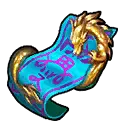 Dragon Scroll - blue - PNG Images