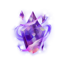 Purple Crystal Gemstone - glowing - Free PNG