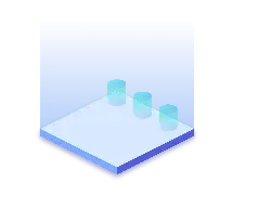 Blue Cylinders - tech feel - High Resolution PNG