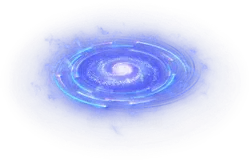 Spiral Galaxy - blue - Recommended PNG