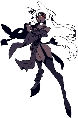 White Fox Girl - fox - white hair - High Resolution PNG