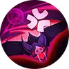 Purple-haired Girl - mysterious - anime character - Transparent Background PNG