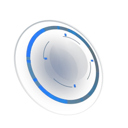 Blue Ring Icon - interface element - High Resolution PNG