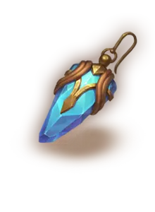 Blue Crystal Pendant - accessory - High Resolution PNG