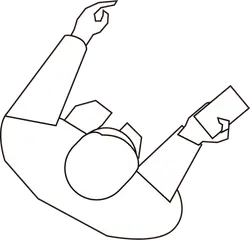 Person Holding Phone - black and white - High Resolution PNG