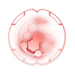 Red Hexagon Pattern - futuristic - No Background PNG