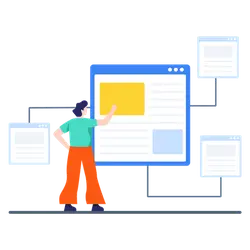 Person Designing a Website - programming - PNG