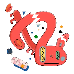 Broken Musician - red - Free Download PNG