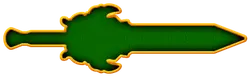 Green Sword Badge - logo - PNG
