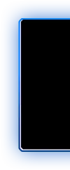 Blue Glowing Rectangle Frame - neon light - High Resolution PNG