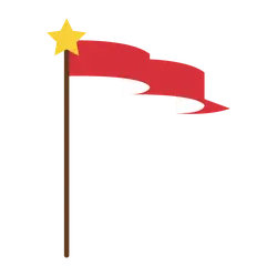 Red Flag - star - sign - High Resolution PNG