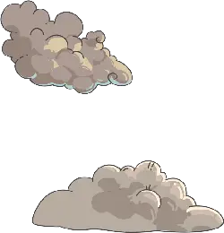 Clouds - natural phenomenon - illustration - No Watermark PNG