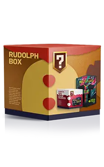 Rudolph Box - gift - Transparent Background PNG