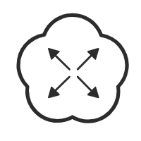 Four Arrows Logo - graphic design - No Watermark PNG