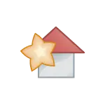 House and Star - icon - No Background PNG